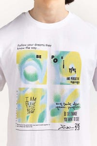 UAE -White Graphic Tee TS-CNSJ23-116