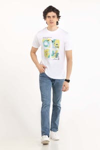 UAE -White Graphic Tee TS-CNSJ23-116