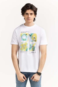 UAE -White Graphic Tee TS-CNSJ23-116