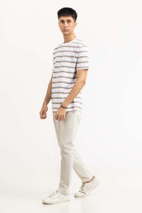 UAE -White Khaki Basic Tee TS-CNSJ23-063