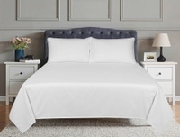 UAE -White T-600 Bed Sheet Set
