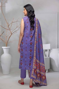 UAE -3PC Printed Lawn Unstitched Suit CL-32560