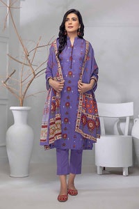 UAE -3PC Printed Lawn Unstitched Suit CL-32560