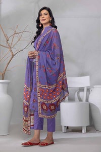 UAE -3PC Printed Lawn Unstitched Suit CL-32560
