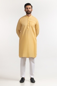 UAE -Yellow Basic Kurta KR-STY24-013