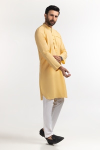 UAE -Yellow Basic Kurta KR-STY24-013