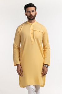 UAE -Yellow Basic Kurta KR-STY24-013