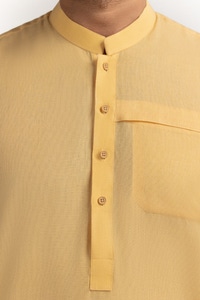 UAE -Yellow Basic Kurta KR-STY24-013