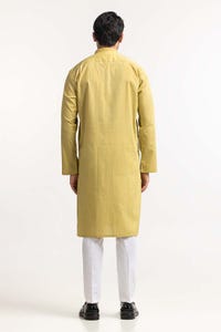 UAE -Yellow Embroidered Kurta KR-EMB24-030