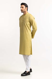 UAE -Yellow Embroidered Kurta KR-EMB24-030