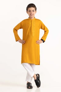 UAE -Yellow Embroidered Kurta KR-KEMB22-010