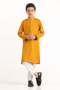 UAE -Yellow Embroidered Kurta KR-KEMB22-010