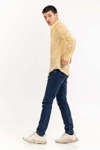 UAE -Yellow White Yarn Dyed Casual Shirt CS-YD22-015