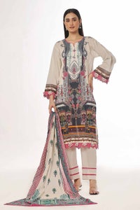 UAE -3 Piece Unstitched Printed Lawn Suit CLP-42133