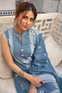 UAE -3PC Unstitched Lacquer Printed Lawn Suit DB-22008 A