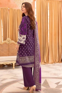 UAE -3PC Embroidered Khaddar Unstitched Suit K-32040