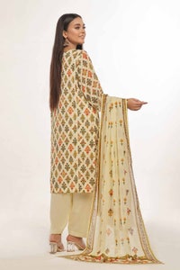 UAE -3 Piece Unstitched Printed Lawn Suit CLP-42142