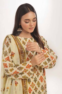 UAE -3 Piece Unstitched Printed Lawn Suit CLP-42142
