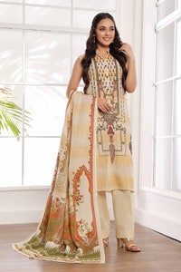 UAE -3 Piece Unstitched Printed Lawn Suit CLP-42141