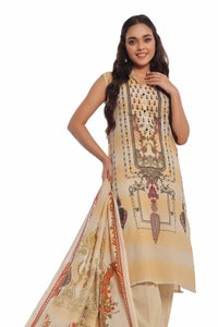 UAE -3 Piece Unstitched Printed Lawn Suit CLP-42141