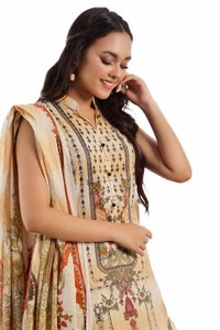 UAE -3 Piece Unstitched Printed Lawn Suit CLP-42141