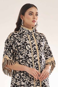UAE -Unstitched Gold Printed Lawn Shirt SL-42036 A