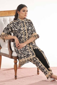 UAE -Unstitched Gold Printed Lawn Shirt SL-42036 A