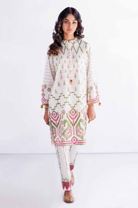 UAE -2PC Unstitched Jacquard Printed Suit with Lawn Trouser JT-42011