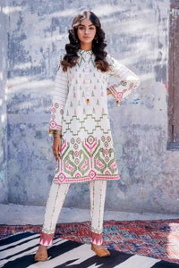 UAE -2PC Unstitched Jacquard Printed Suit with Lawn Trouser JT-42011