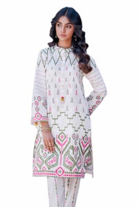 UAE -2PC Unstitched Jacquard Printed Suit with Lawn Trouser JT-42011