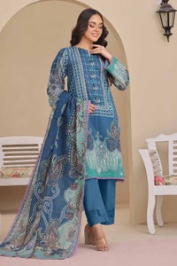 UAE -3PC Unstitched Printed Lawn Suit CLP-42162